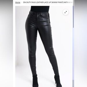 Akira On Dust Leather Jeans